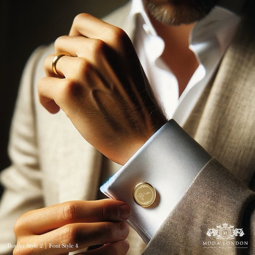 Elegant Gold Cufflinks Men